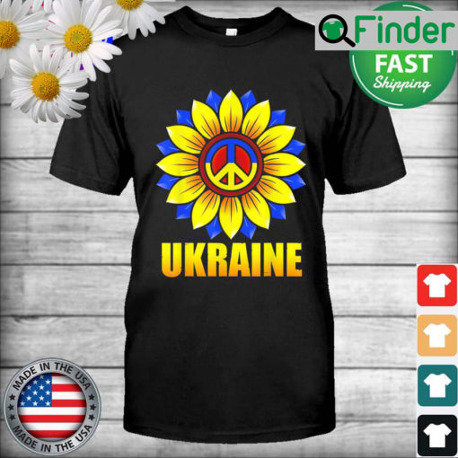 Ukrainian Flag Sunflower Women Girl Ukraine T Shirt