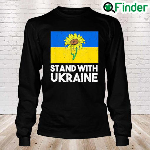 Ukrainian Flower Sunflower Stand With Ukraine Long Sleeve
