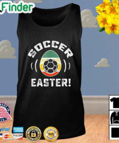 Vintage Egg Soccer Easter Happy Easter Day Tank Top