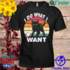 Vintage I do what I want cute cat shirt
