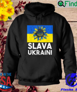 Vintage Slava Ukraini Sunflower Stand With Ukraine Hoodie