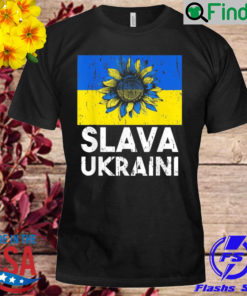Vintage Slava Ukraini Sunflower Stand With Ukraine Shirt