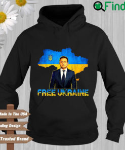 Volodymyr Zelensky free Ukraine Hoodie