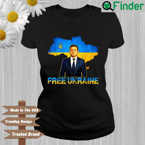 Volodymyr Zelensky free Ukraine T shirt