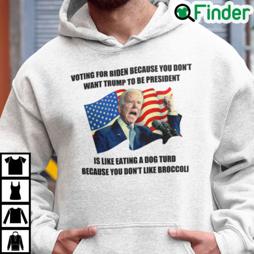 Voting For Biden Because You Dont Want Trump To Be President Hoodie