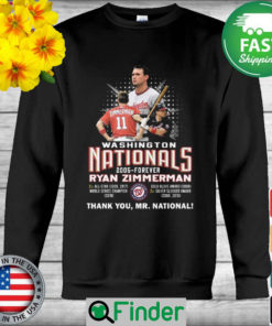 Washington Nationals 2005 forever Ryan Zimmerman thank you Mr.National sweatshirt