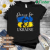 We Stand With Ukraine Flag Cross Christian Jesus Pray Shirt