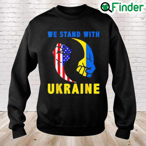 We Stand With Ukraine Ukrainian Flag Ukrainians Puck Futin Peace Ukraine Sweatshirt