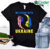 We Stand With Ukraine Ukrainian Flag Ukrainians Puck Futin Peace Ukraine T Shirt