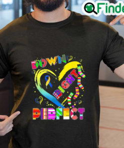 World Down Syndrome Blue Ribbon Rock Your Sock T21 Awareness T Shirt