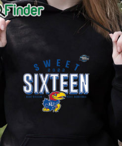 black hoodie Kansas Jayhawks 2022 NCAA Mens Basketball Tournament March Madness Sweet Sixteen Jumpball