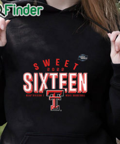 black hoodie Texas Tech Red Raiders 2022 NCAA Mens Basketball Tournament March Madness Sweet Sixteen Jumpball