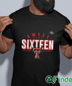 black shirt Texas Tech Red Raiders 2022 NCAA Mens Basketball Tournament March Madness Sweet Sixteen Jumpball