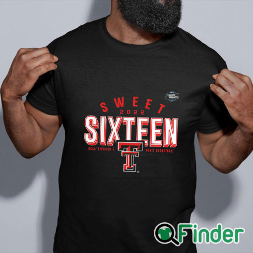 black shirt Texas Tech Red Raiders 2022 NCAA Mens Basketball Tournament March Madness Sweet Sixteen Jumpball