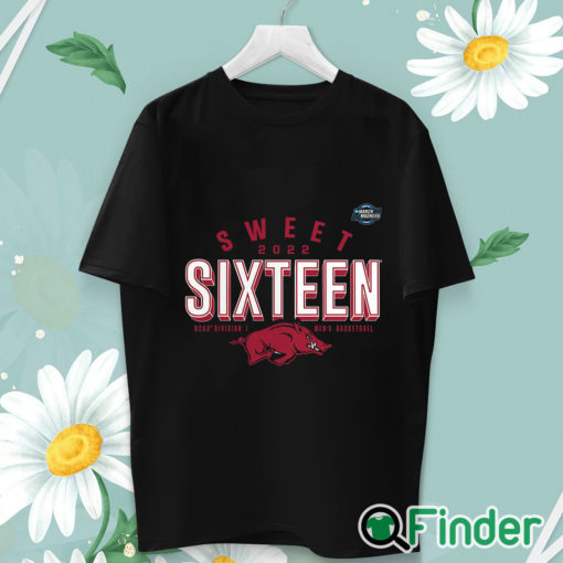 unisex T shirt Arkansas Razorbacks 2022 NCAA Mens Basketball Tournament March Madness Sweet Sixteen Jumpball