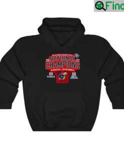 2022 Jayhawks National Champions Score Short Sleeve Hoodie