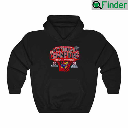 2022 Jayhawks National Champions Score Short Sleeve Hoodie