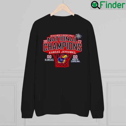 2022 Jayhawks National Champions Score Short Sleeve Sweatshirt