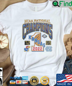 2022 NCAA National Champions Kansas Jayhawks 72 North Carolina Tar Heels 69 shirt