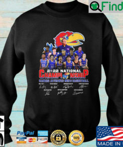 2022 National Championship Kansas Jayhawks Mens Basketball signatures Shirt Sweatshirt