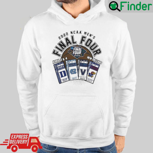 2022 Ncaa Mens Final Four Duke 2022 Final Four 4 Team Hoodie