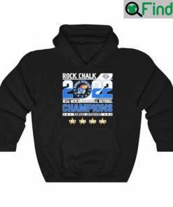 2022 Rock Chalk Kansas Jayhawks NCAA Mens Basketball National Champions 1952 2022 Hoodie