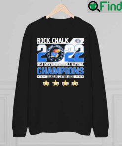2022 Rock Chalk Kansas Jayhawks NCAA Mens Basketball National Champions 1952 2022 sweatshirt