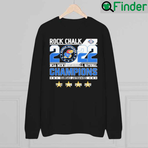 2022 Rock Chalk Kansas Jayhawks NCAA Mens Basketball National Champions 1952 2022 sweatshirt