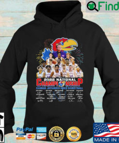 2022 national championship Kansas Jayhawks mens basketball signatures Hoodie