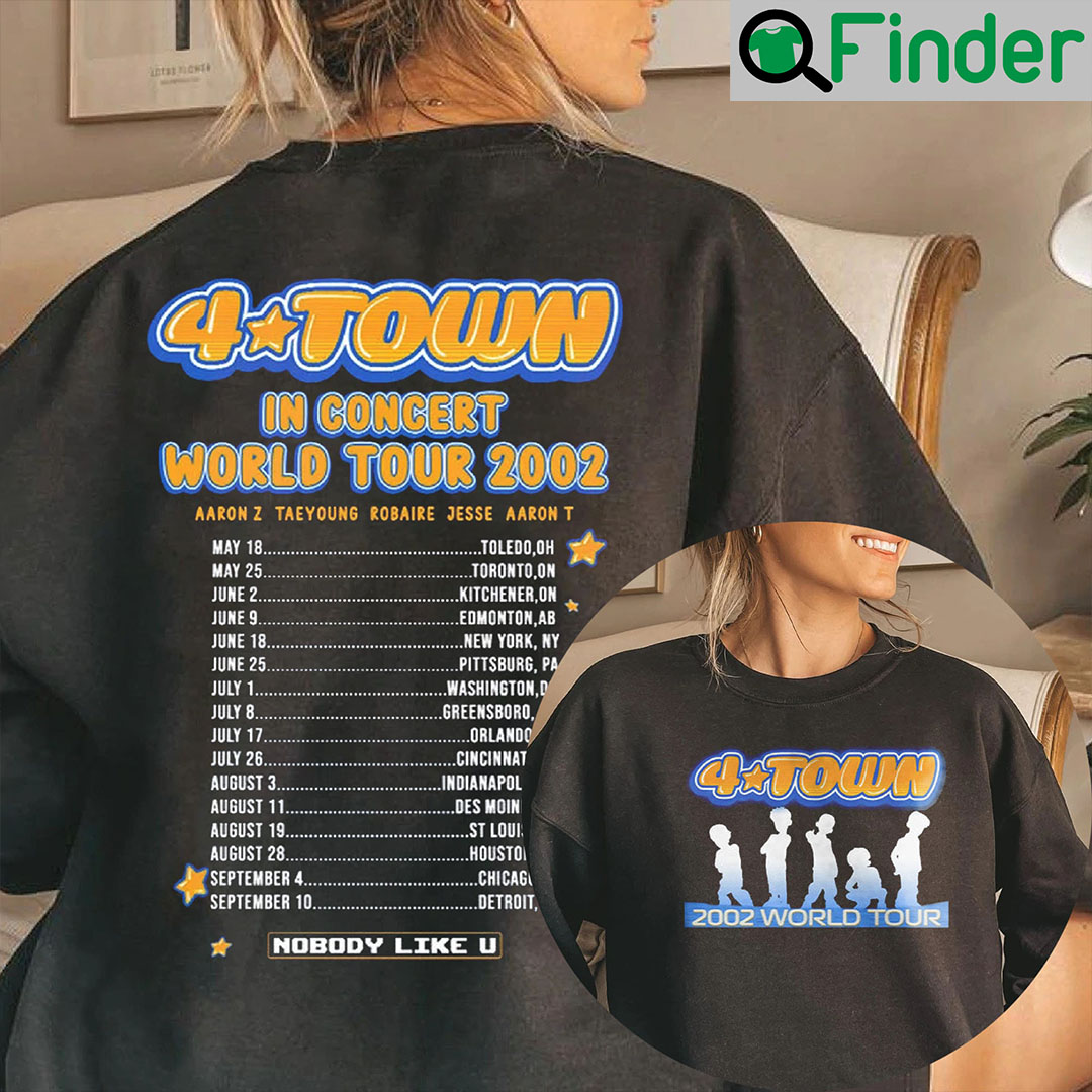 4 Town World Tour 2022 Turning Red Boyband 2 Sided Sweatshirt 4 Town World Tour 2022 Turning Red Boyband 2 Sided Sweatshirt