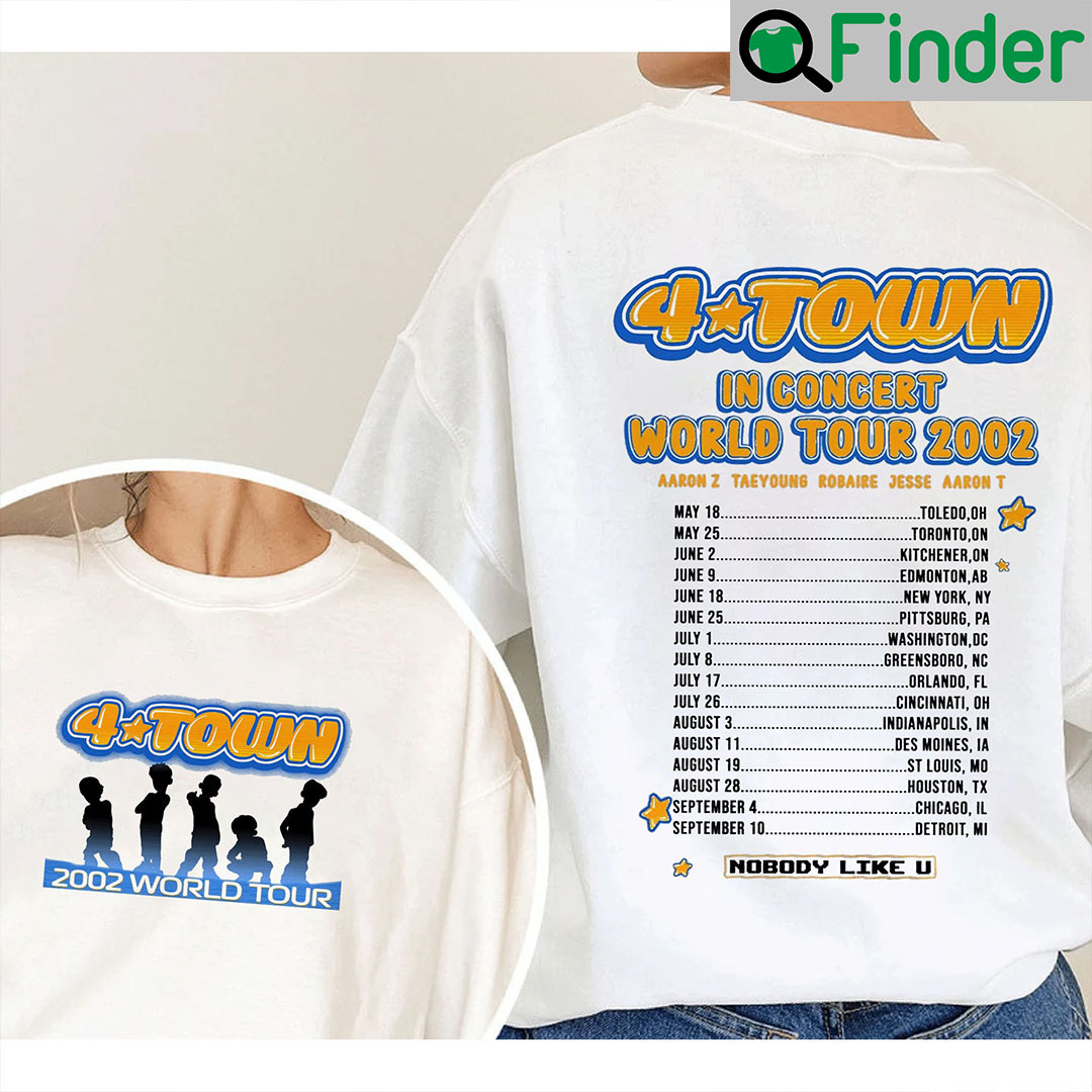 4 Town World Tour 2022 Turning Red Boyband 2 Sided Sweatshirts 4 Town World Tour 2022 Turning Red Boyband 2 Sided Sweatshirts