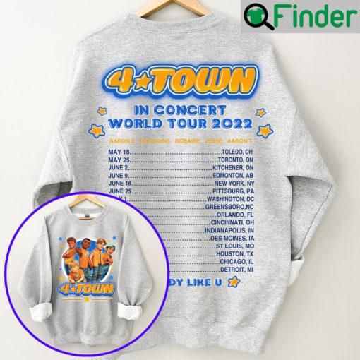 4 Town World Tour Pixar Turning Red 2 Sided Hoodie