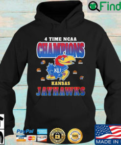 4 time NCAA Champions Kansas Jayhawks Hoodie