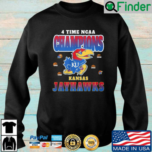 4 time NCAA Champions Kansas Jayhawks sweatshirt