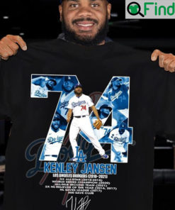 74 Kenley Jansen Los Angeles Dodgers 2010 2021 Signatures Thank You For The Memories Shirt