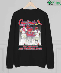 Adam Wainwright And Yadier Molina St Louis Cardinals The Last Dance 2022 Farewell Tour Sweatshirt