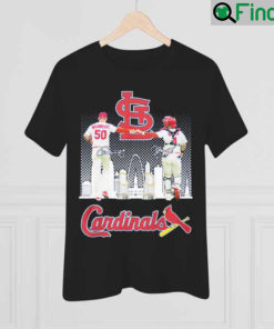 Adam Wainwright and Yadier Molina St Louis Cardinals 2022 signatures shirt