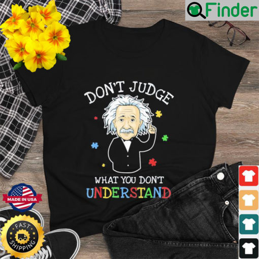 Autism Awareness Teacher Accept Dont Judge Shirt