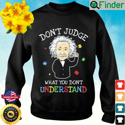 Autism Awareness Teacher Accept Dont Judge Sweatshirt