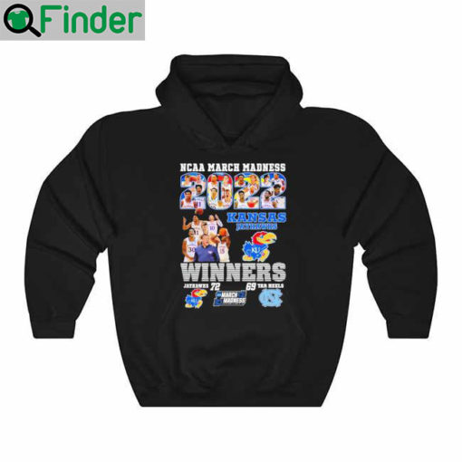 Awesome kansas wins North Carolina 2022 March Madness national championship Hoodie