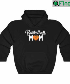 Basketball Mom Cute Heart Mothers Hoodie