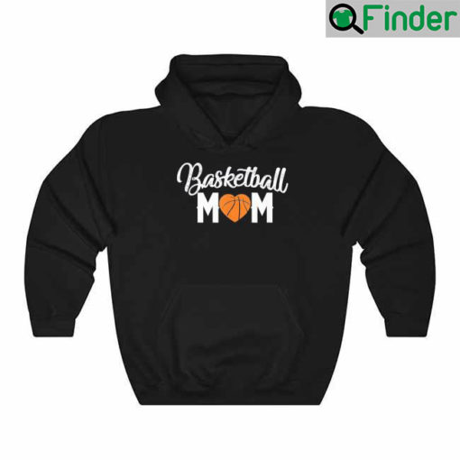 Basketball Mom Cute Heart Mothers Hoodie