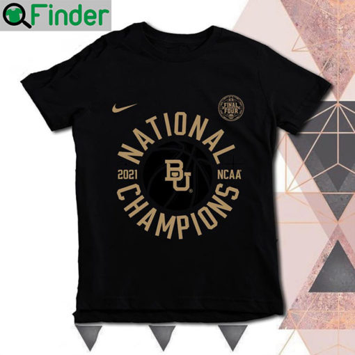 Baylor Bears Nike 2021 NCAA Mens Basketball National Champions Celebration Circle T shirt