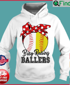 Busy Raising Ballers Softball Baseball Tee Baseball Mom Hoodie