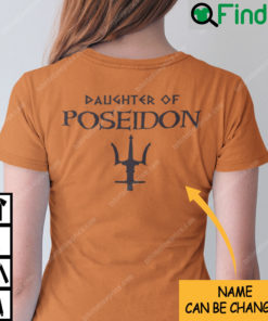 Camp Half Blood T Shirt Percy Jackson Daughter Of Poseidon Personalized
