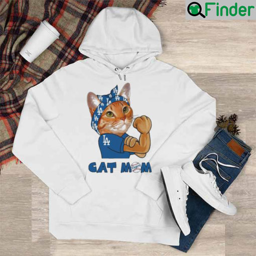 Cat Mom Los Angeles Dodgers Happy Mothers day 2022 Hoodie