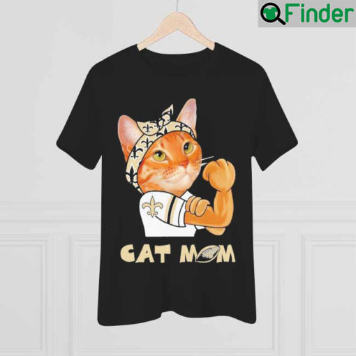 Cat Mom New Orleans Saints Happy Mothers day 2022 shirt