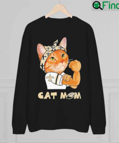 Cat Mom New Orleans Saints Happy Mothers day 2022 sweatshirt