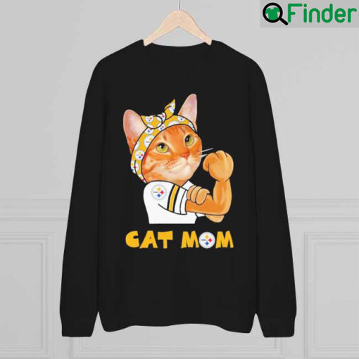 Cat Mom Pittsburgh Steelers Happy Mothers day 2022 sweatshirt