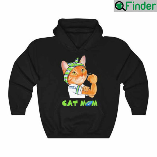 Cat Mom Seattle Seahawks Happy Mothers day 2022 Hoodie